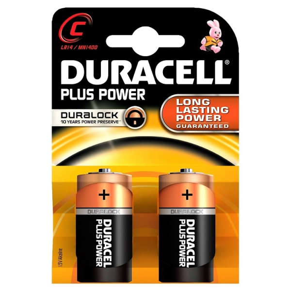 Duracell Batterijen Plus Power C LR14 MN1400 Rood